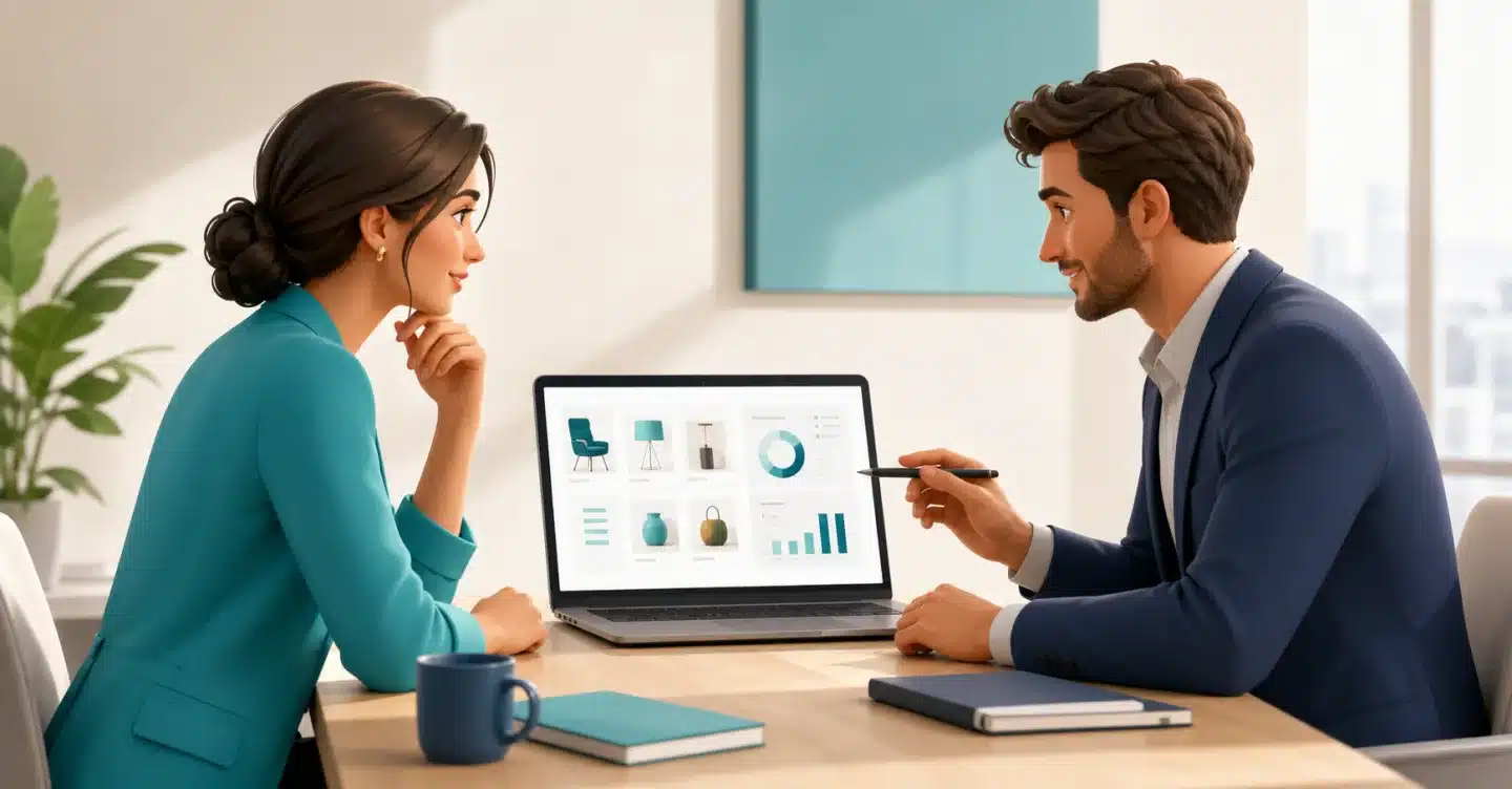 Démonstration personnalisée de la solution e-commerce B2B SYPEO autour d’un catalogue produits